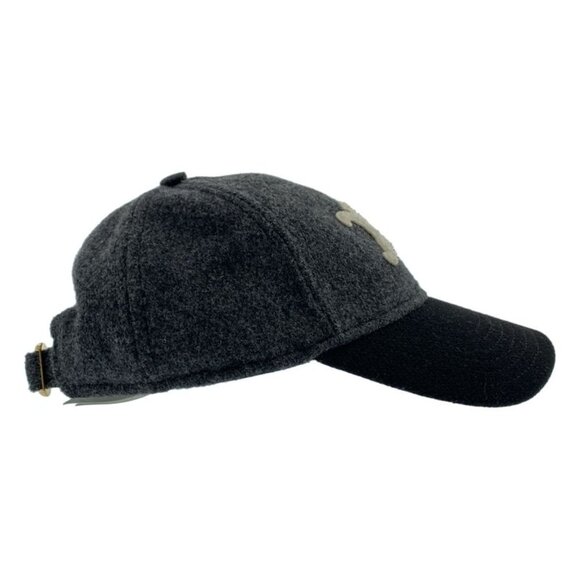 Celine Wool Triomphe Baseball Cap L Gray main image 4